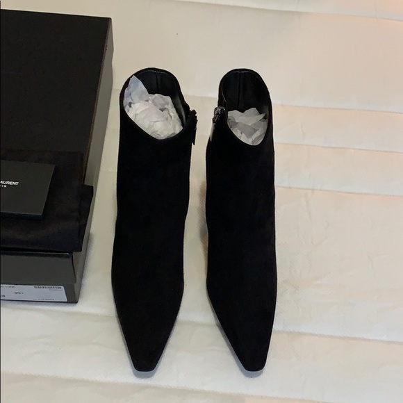 Saint Laurent NWT Authentic Kiki Suede Ankle Boots - Picture 4 of 14